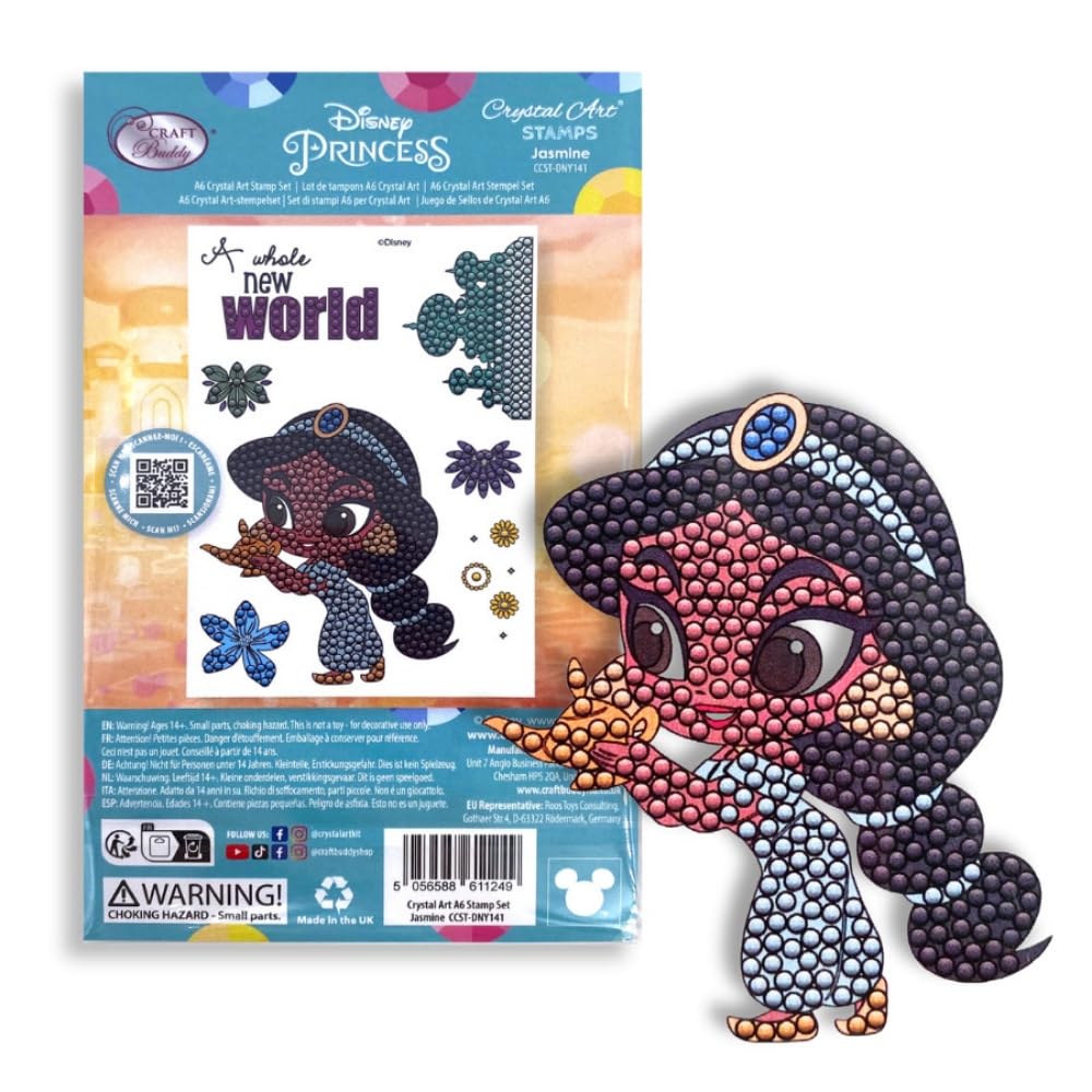 Crystal Art A6 Stamp Set - Jasmine (Disney)