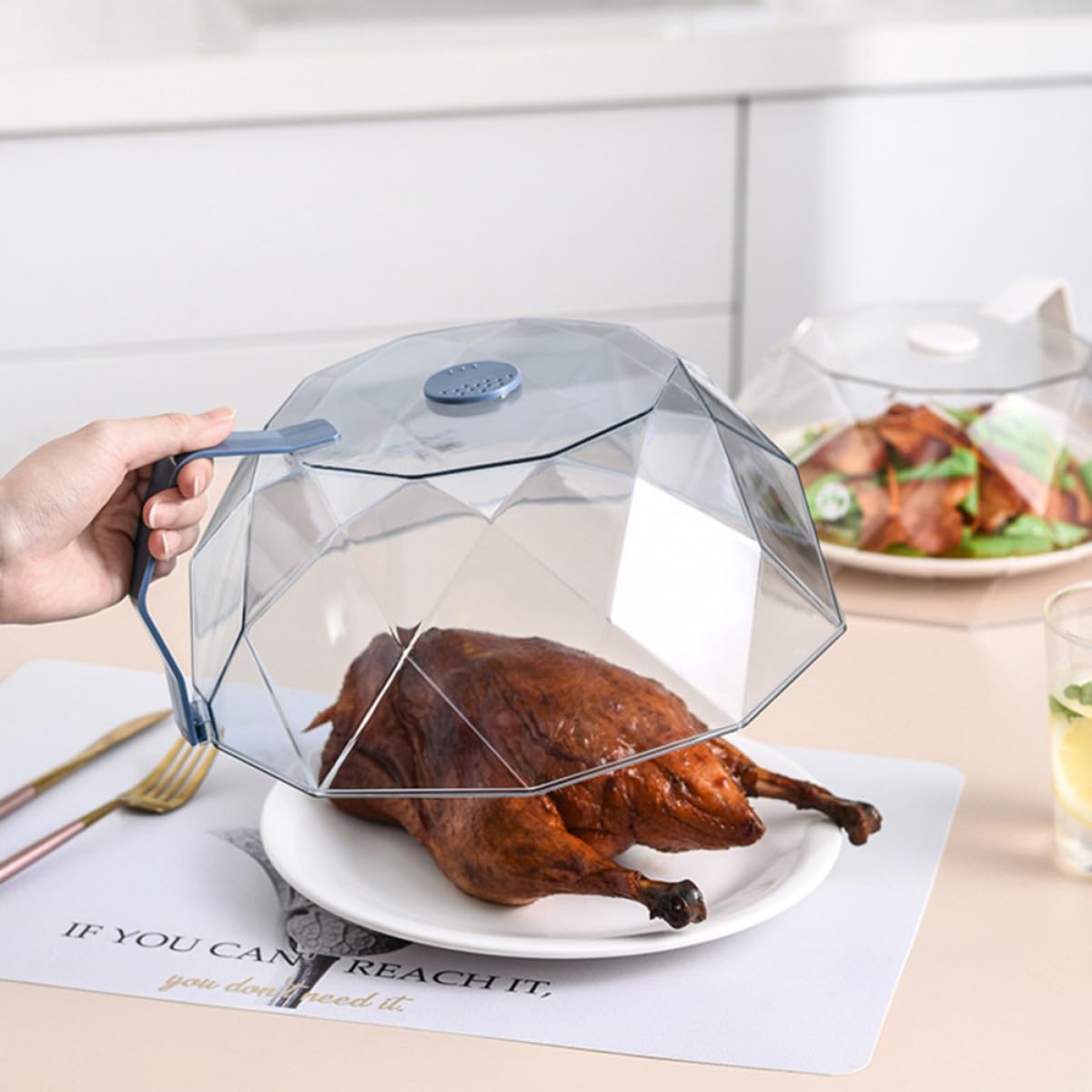 MAGICLULU 2stücke Mikrowellen-abdeckhaube Mit Dampfauslässen Spritzfreier Hitze-resistenter Deckel Anti-öl Spritzschutz Für Gesunde Ernährung Für Mikrowellen Und Küchengebrauch