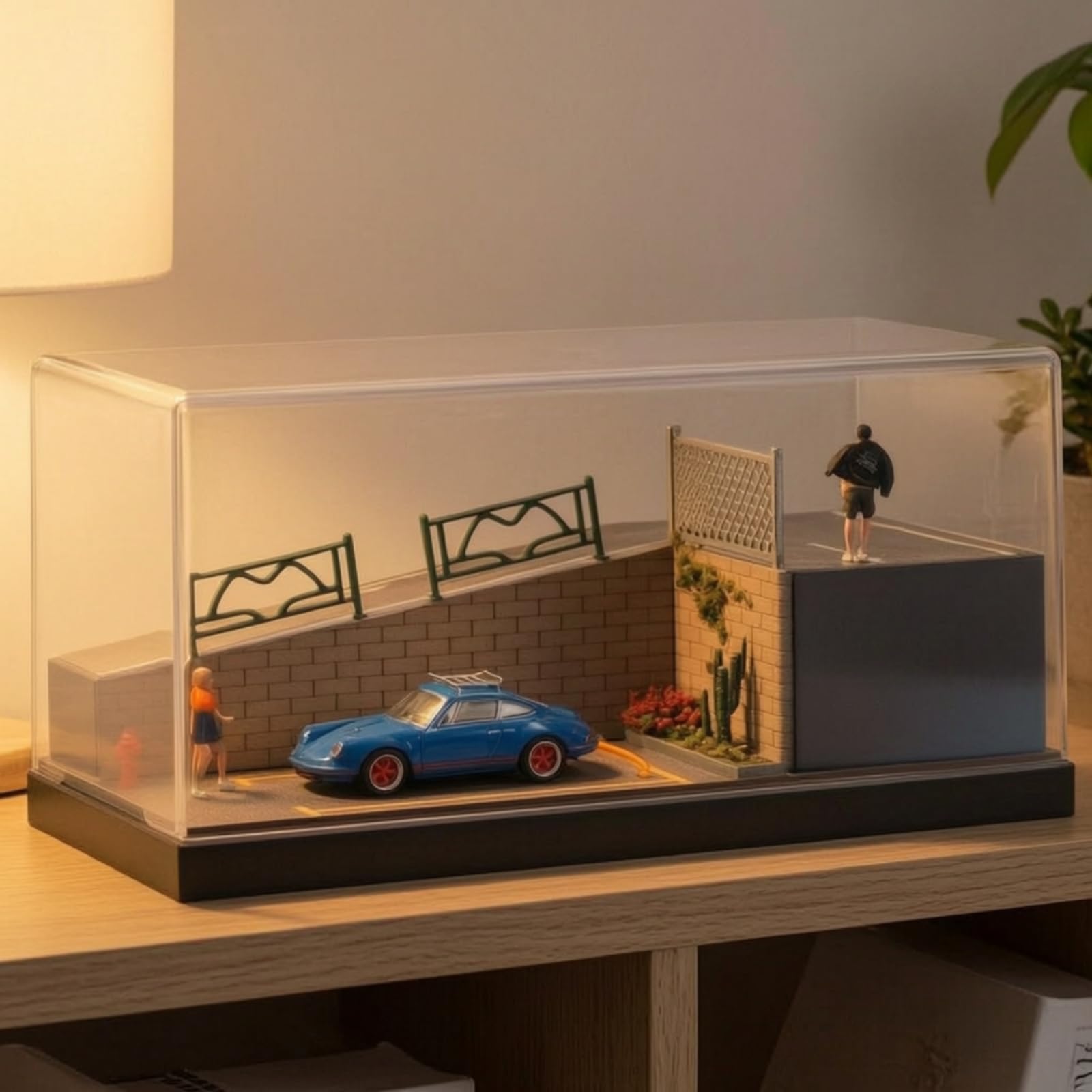Diorama Parcheggio Compatto | Da Collezione, Realistico, per Scrivania