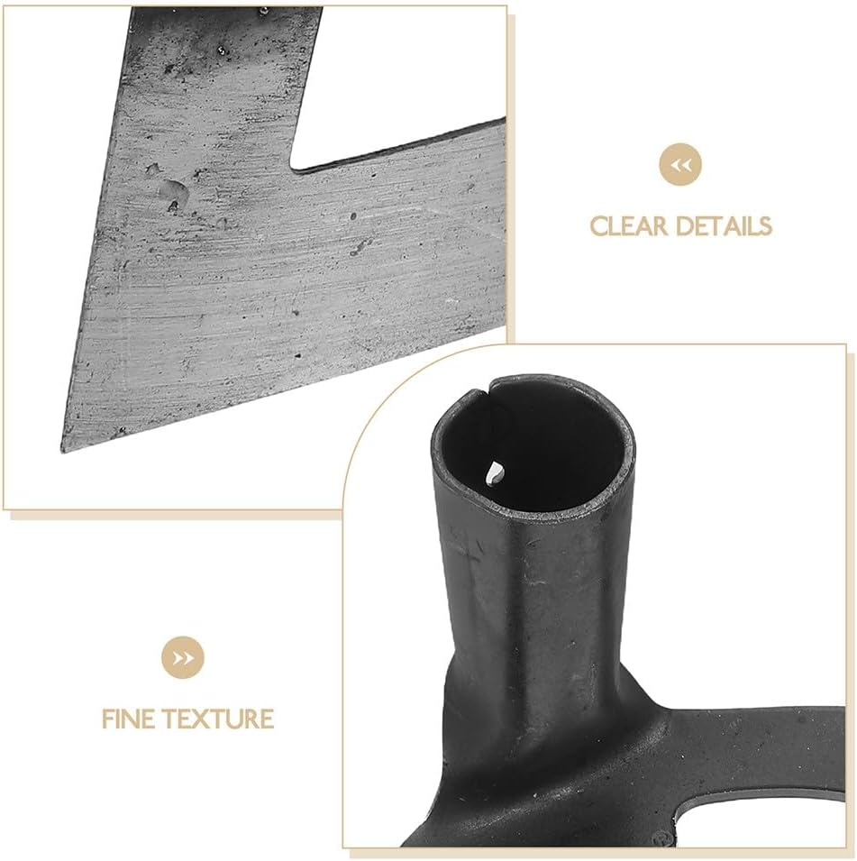 BESPORTBLE 2pcs Steel Hollow Hoe for Gardening Compact and Efficient Weeding Tool for Farming Loosening Soil and Clearing Grass Home Applications