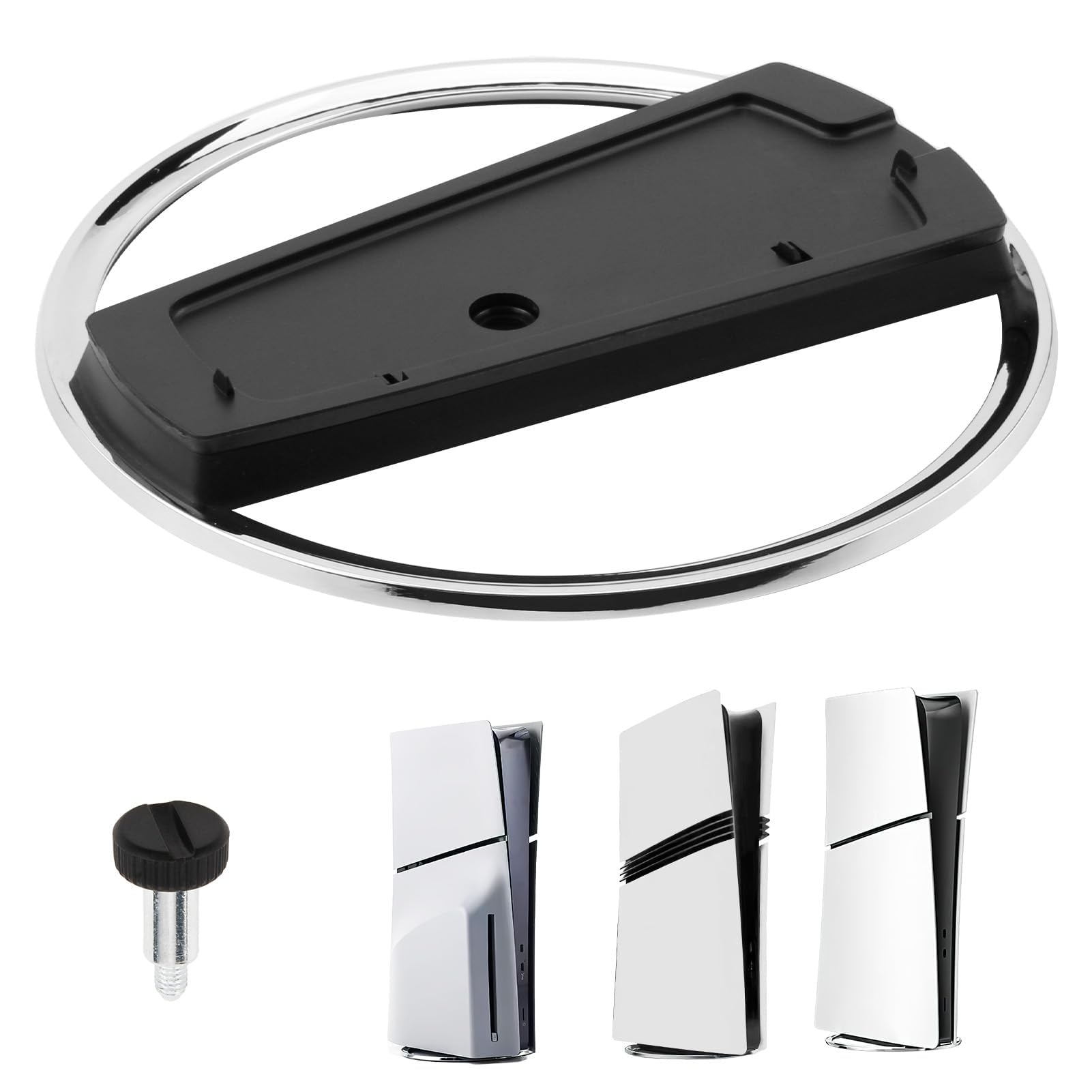 Supporto Verticale per Console PS5 Slim, Base Compatibile con PS5 Slim Disc e Digitale, Supporto Salvaspazio per Console PS5, Dissipazione del Calore Efficiente, Accessorio Gaming Essenziale