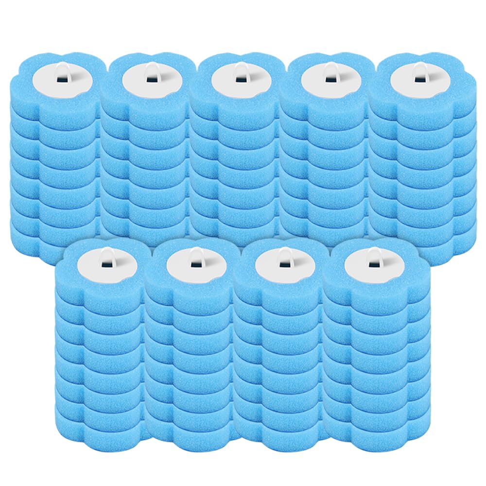 72 PCS Disposable Toilet Bowl Brush Refills, Disposable Toilet Cleaning System, Toilet Wand Replacement Heads for Toilet, Sink, Bathtub, Wash Basin, Home Bathroom Kitchen (Only Refills)