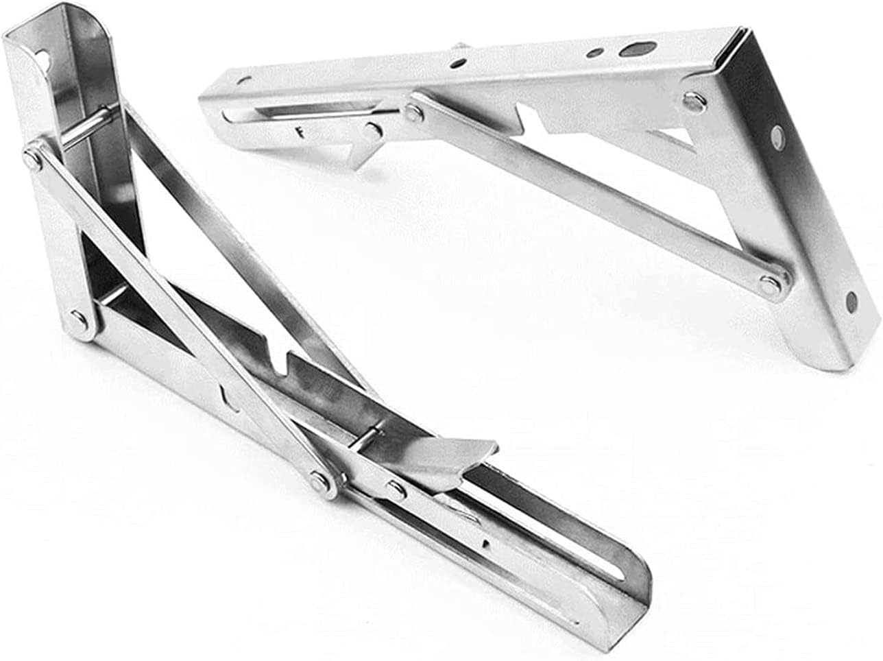 Floating Shelve Corner Brace Angle Shelf Brackets,Folding Shelf Brackets, 2pcs Heavy