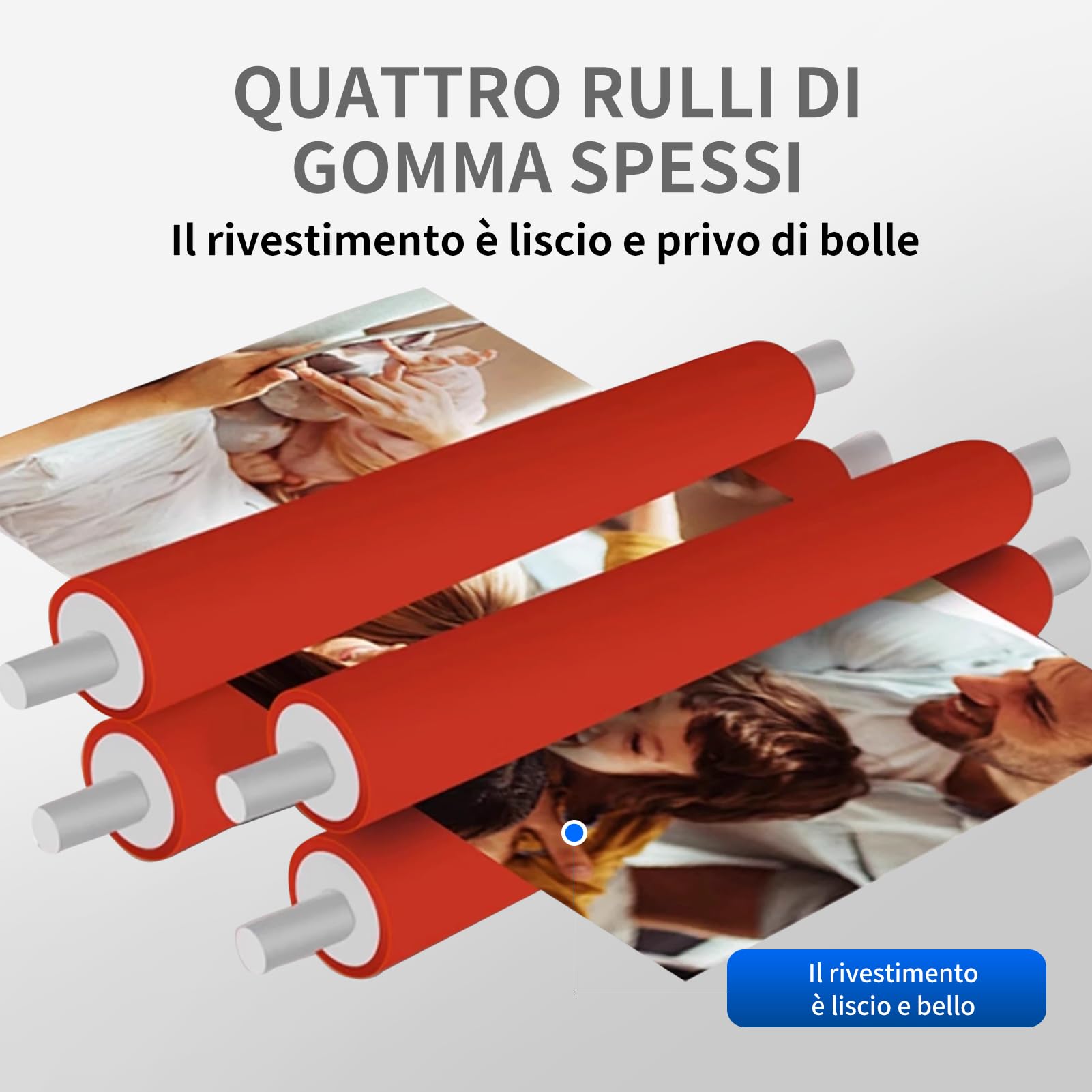 Plastificatrice Multifunzione a3 Professionale – Fredda e Caldo Fronte/Retro – velocità 1,1 m/min – Spessore fino a 5mm – Larghezza 460mm per Poster, Foto e Documenti