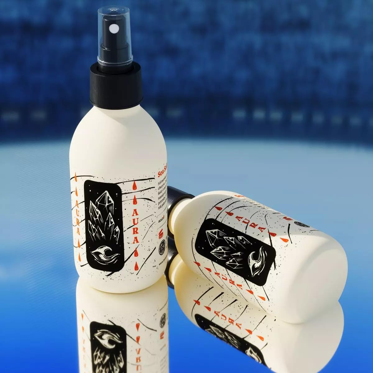 Aura laque Hair Spray texture & volume tenue moyenne Formule naturelle avec sel de mer 200 ml