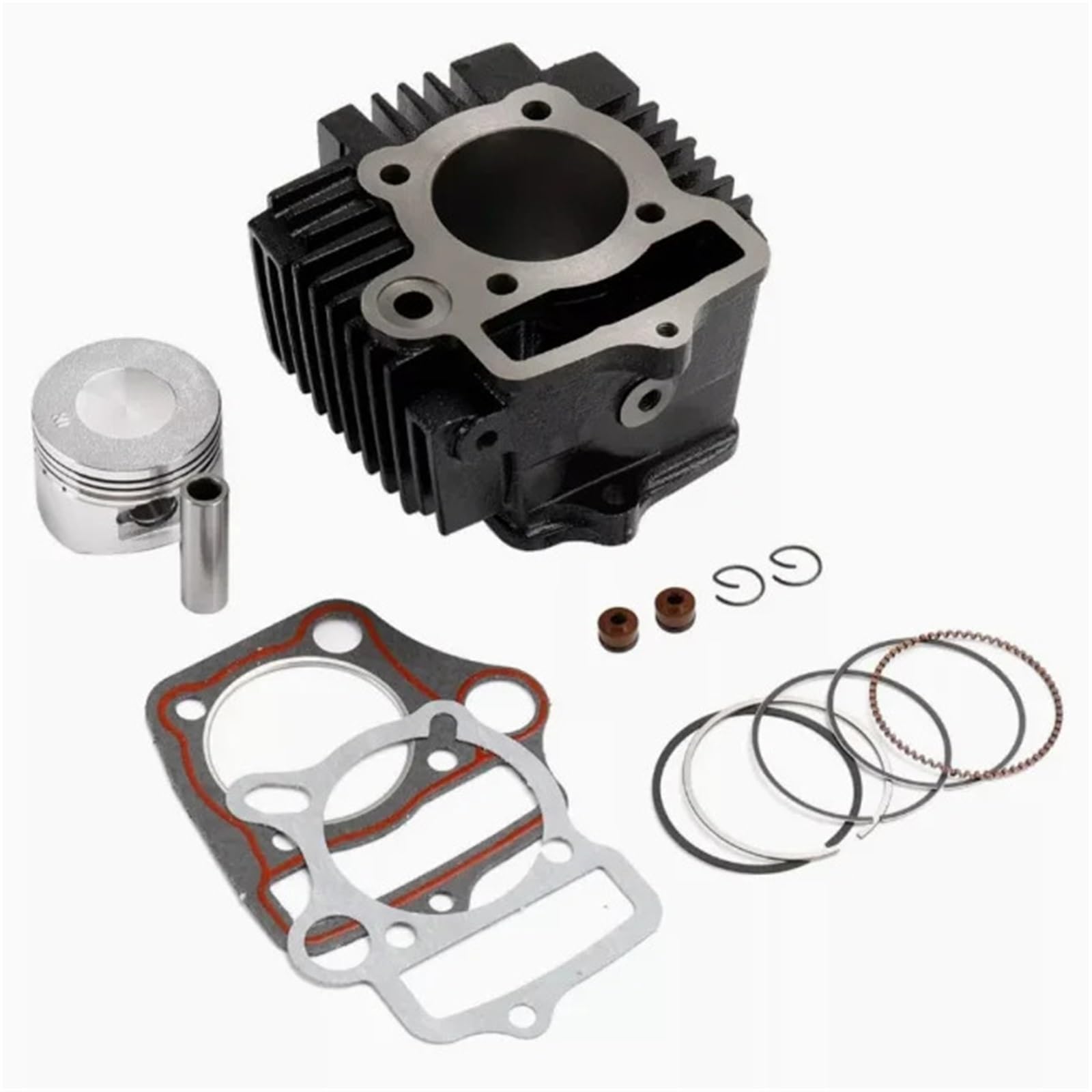 Zestaw bloku cylindrów o dużej średnicy 52,4 mm 110CC pasuje do Italika FT110 XT110 AT110 ATV Zestaw cylindra Zestaw big bore do motocykla