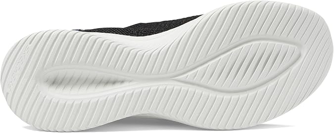 Skechers Women's Hands Free Slip Ins Ultra Flex 3.0 Smooth Step, Black, 7.5 Wide
