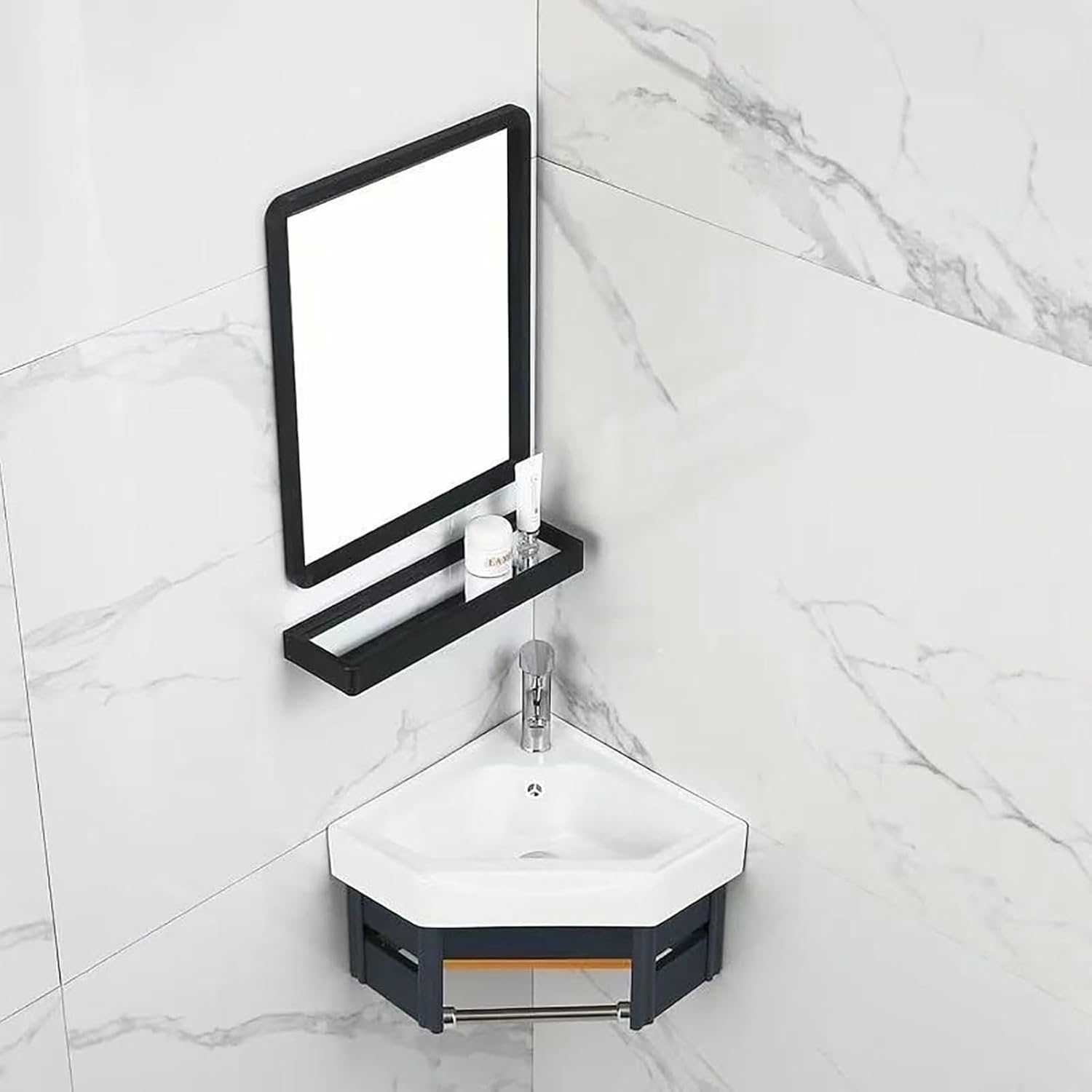 Small Corner Wall Mount Bathroom Sink with Mirror Tower Hanger Bathroom Corner Hand B Sink Wall Mount Utility Sink