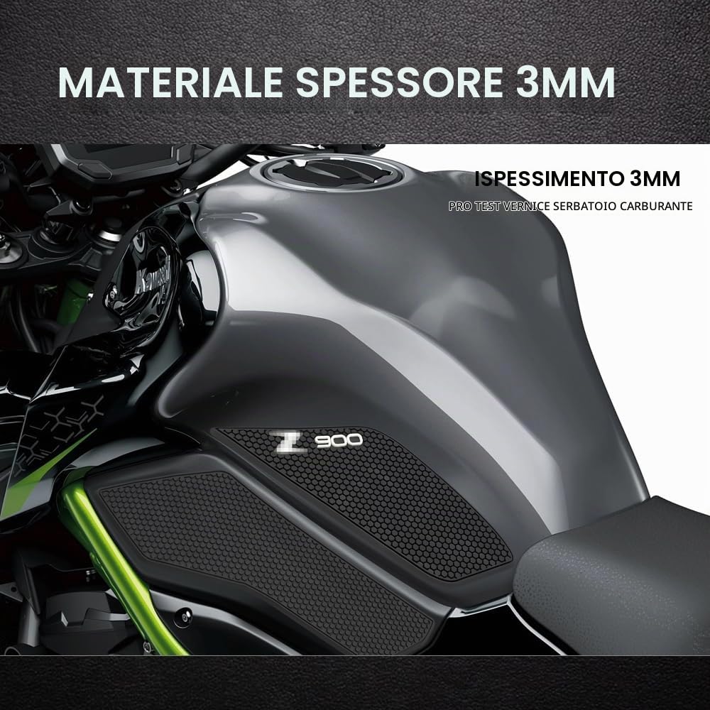 Per Z 900 SE Z900 Z900SE 2017-2023 2022 2021 Moto Protezione Serbatoio Carburante Adesivo in Gomma Decalcomanie per Impugnature per Ginocchiere Gas