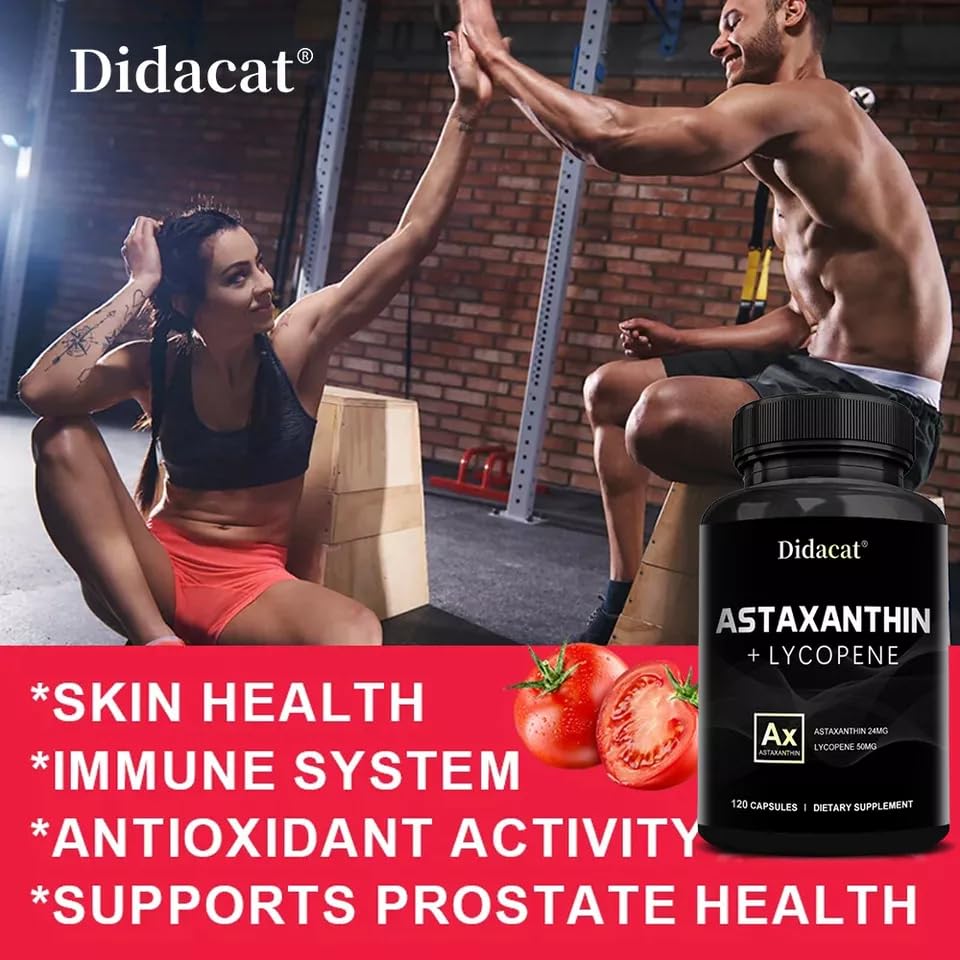 Astaxanthine puissant antioxydant soutien 24mg soutien santé cardiovasculaire