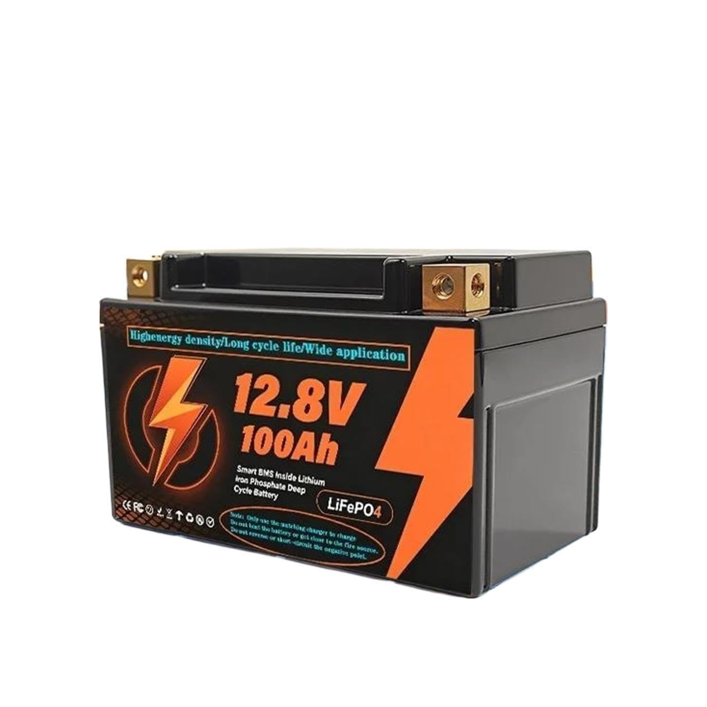 Batería De Litio 12V 100Ah LiFePO4 200A BMS 6000+Cíclica