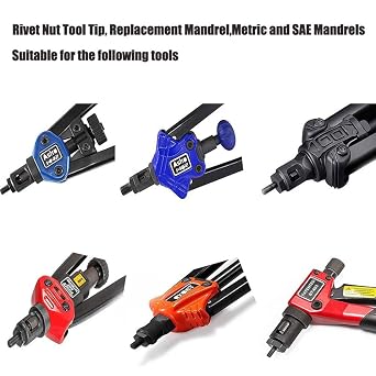 Rivet Nut Tool Tip, Replacement Mandrel (8-32)