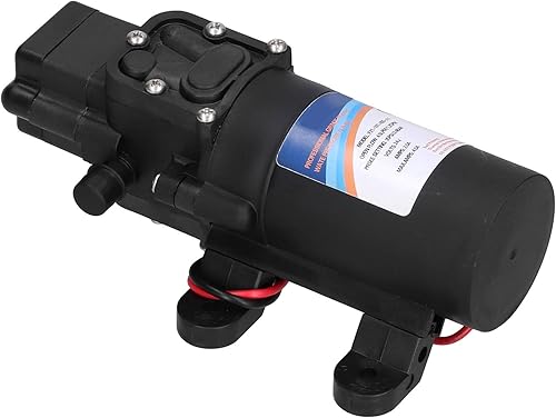 Fafeicy Bomba pulverizadora autocebante 12V/24V, 4.3L/min, bomba rociadora de alta presión para RV, lavado de autos, sistema de agua solar,