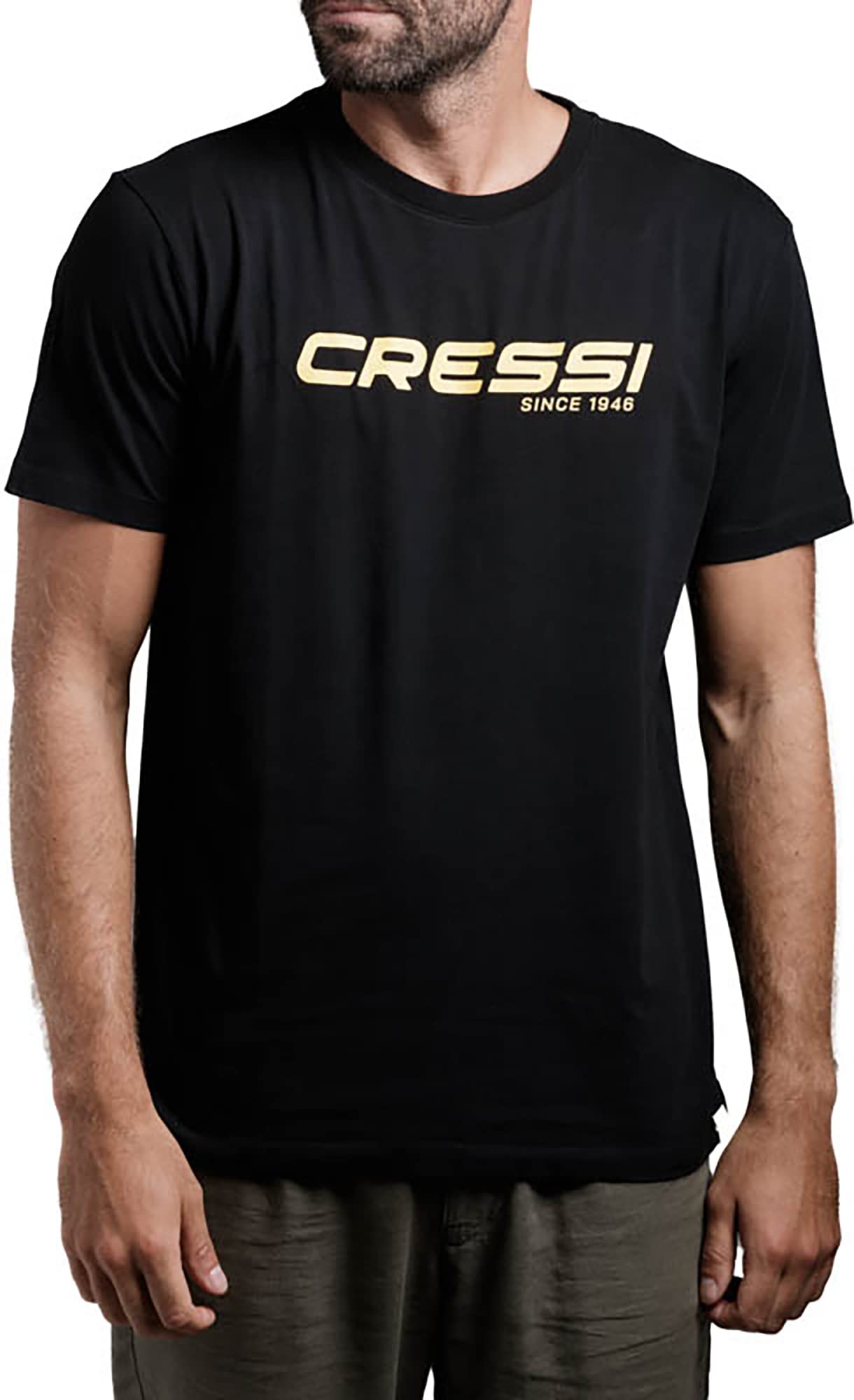 Cressi T-Shirt, Man, Black Yellow, XL