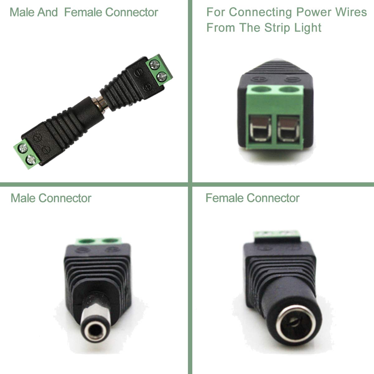 5.5x2.1mm DC Power Pigtail Cavo Connettore 25CM 12V 5.5*2.1mm DC Spina Maschio e Adattatore Cavo Jack Femmina per CCTV Telecamera di Sicurezza  13