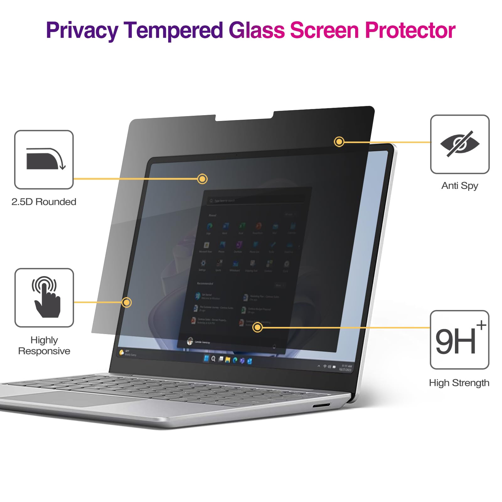 ProCase 2 Pack Screen Protector For Surface Pro 11/10/9 13 Inch