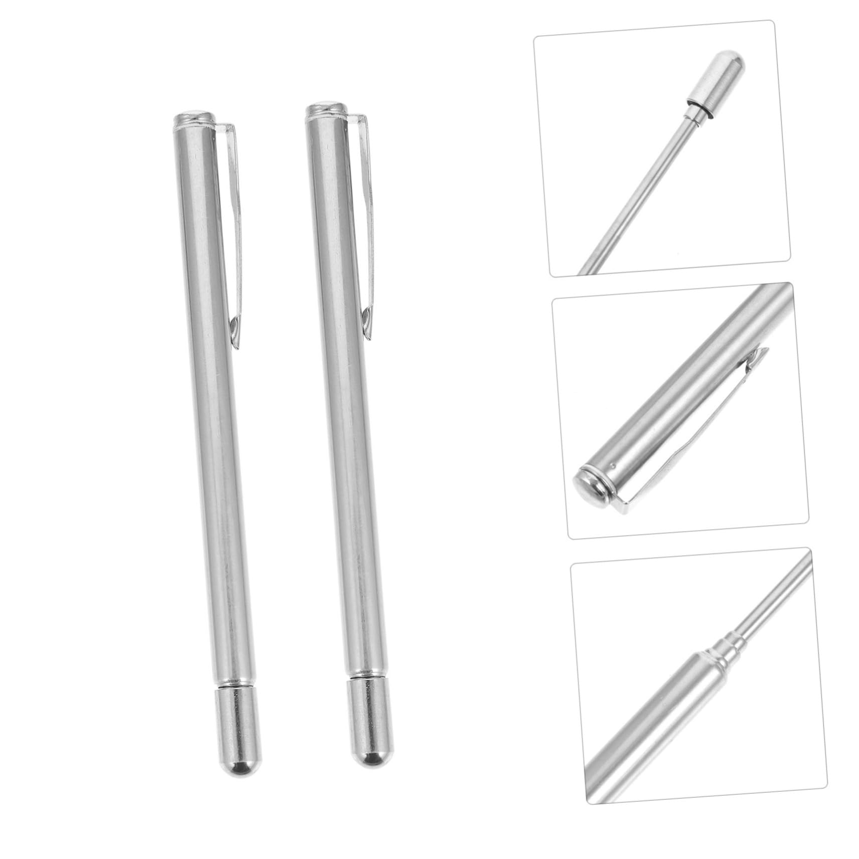 NOLITOY 3sets Telescoping Pointer by Stainless Steel Eye Testing Pointer Lightweight for Hospital Use for Visually Impaired 2pcs*3