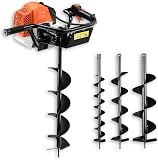 Trivella a scoppio Mototrivella a benzina coclea/trivellatrice 62cc incl. attacchi da 100, 150, 200mm FUXTEC EB162 - 6