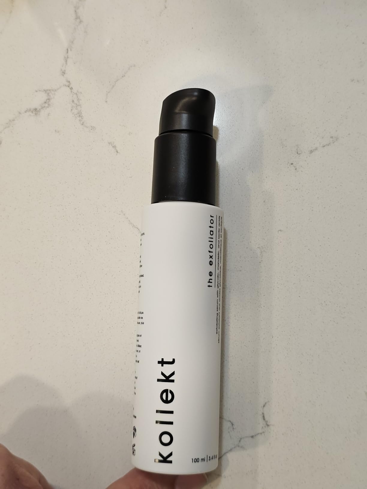 kollekt Mandelic Acid Anti-Aging Serum for Wrinkles & Fine Lines, Gentle Facial Exfoliator for Large Pores, Dark Spots, Blackheads – with Lactic & Glycolic Acid | Gentle Daily Exfoliation + Hydration
