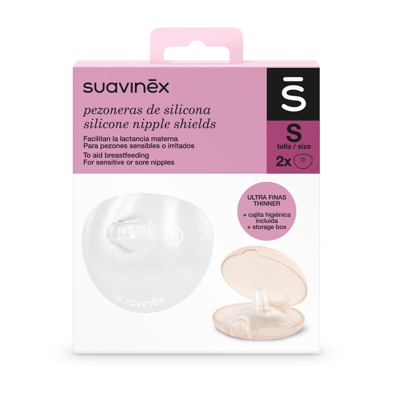 Suavinex Pack de 2 Bouts de Sein en Silicone Taille S