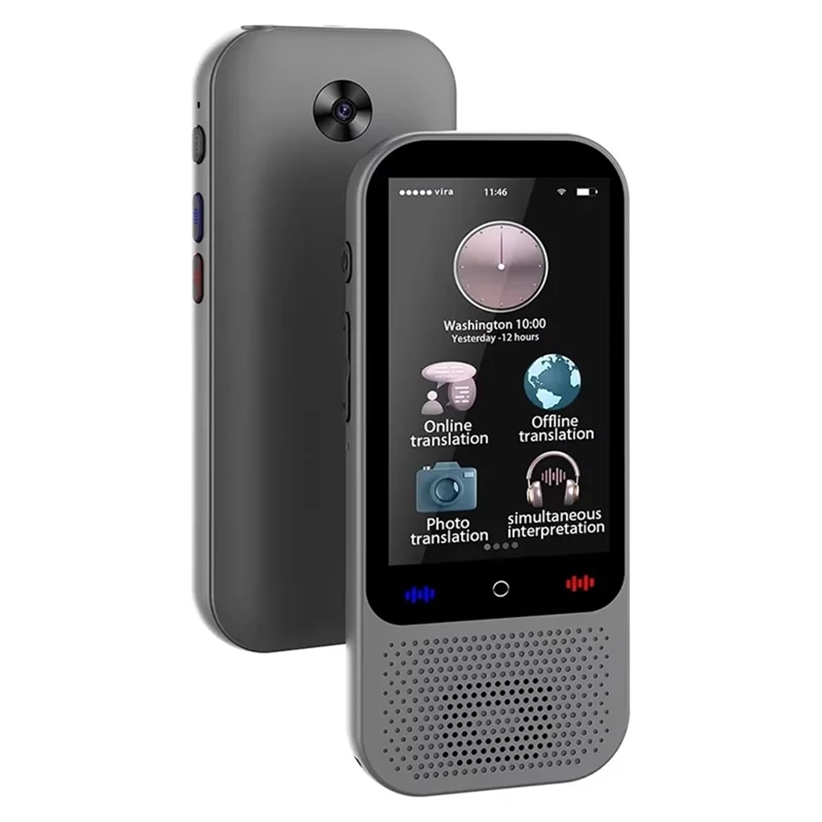 AMRTTWY Scan Reader Pen, Language Translator Device S85pro with 138 Languages Video Recording Voice Translating 16 Offline Translation ChatGPT Function For Dyslexia, Elderly, Kids, Students