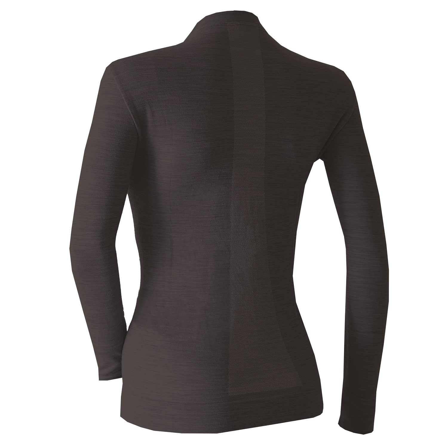 Maglia Girocollo Manica Lunga in Lana Merino Australiana Extrafine Man (Nero, IV)