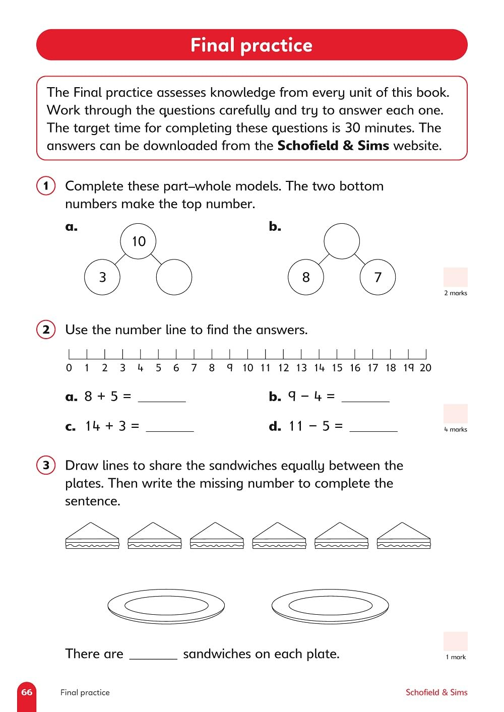 Primary Practice Maths Year 1 Question Book, Ages 5-6