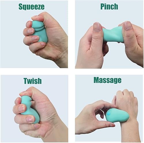 Miniatura 3 de Bola de masaje vibrante ultrasuave para ejercitadores de manos y relajación de muñeca (azul)