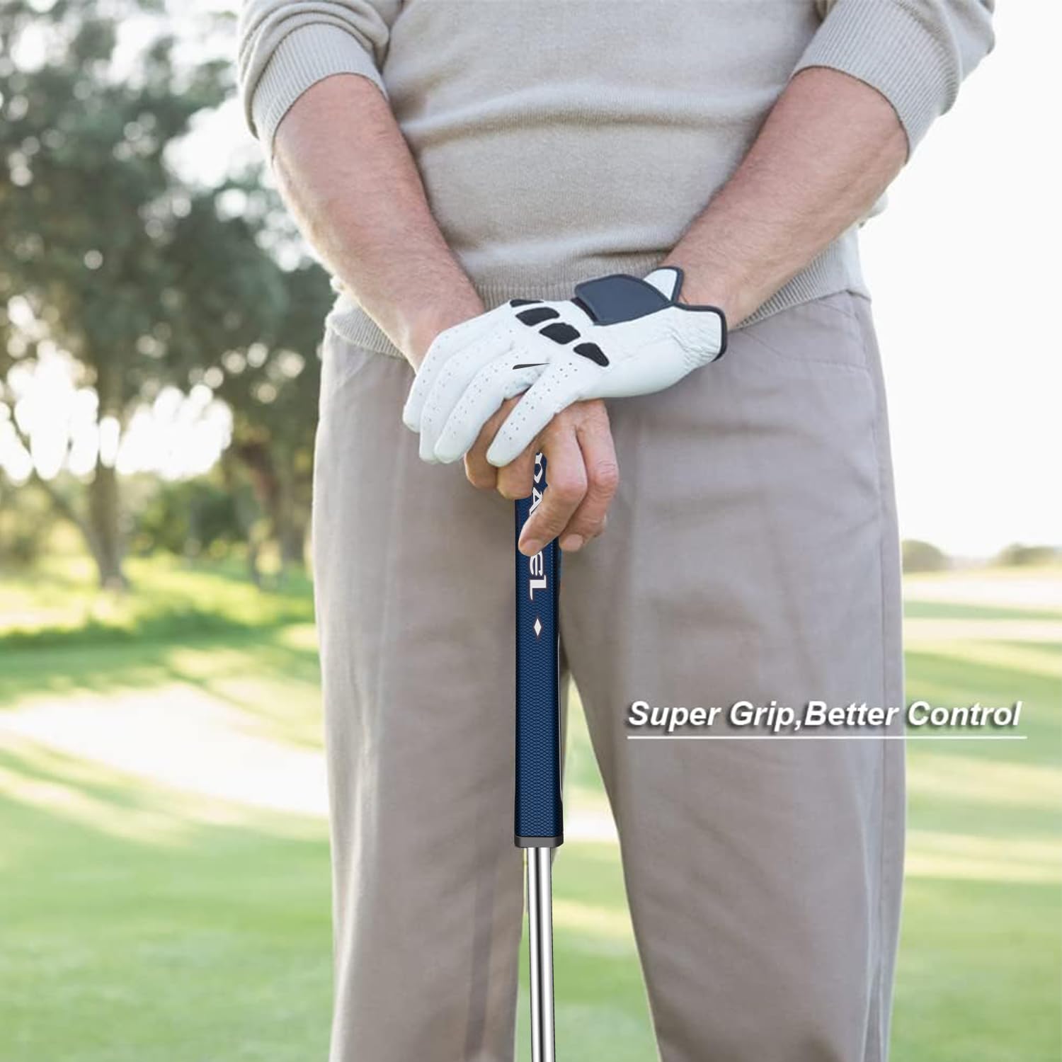 MAZEL Tour GS - Putter de golf para hombre, diestro, funda para cabeza de golf incluida