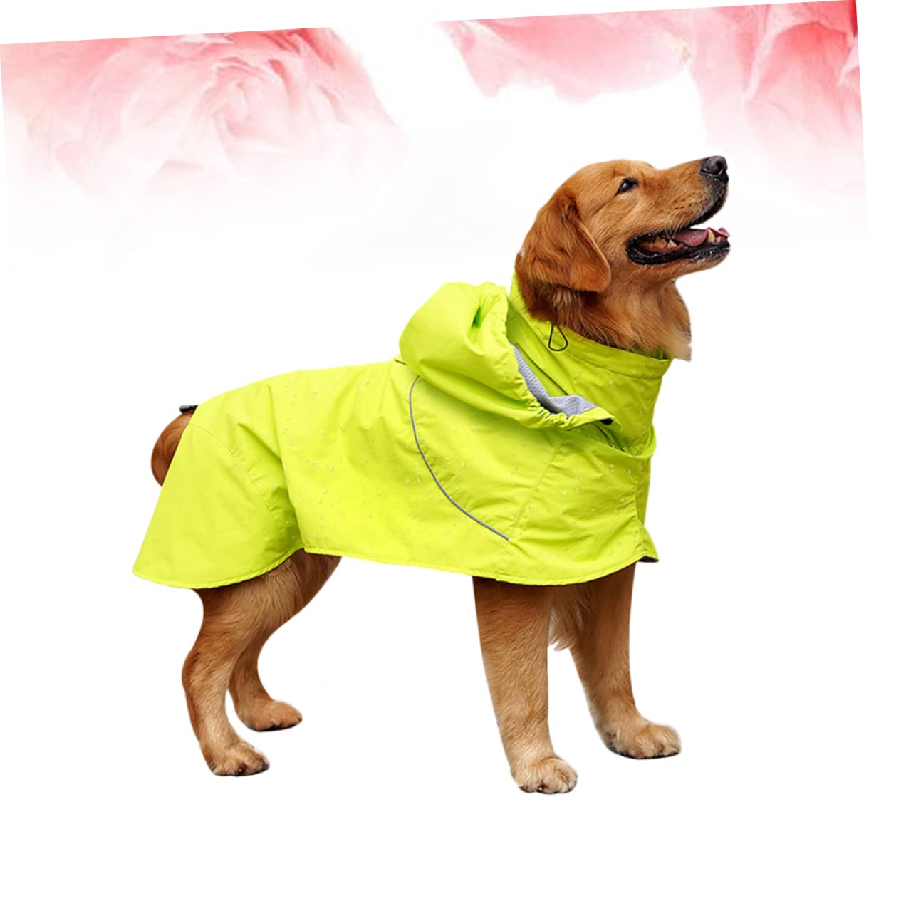 Manteaux de Pluie imperméables pour Chien, imperméable pour Chien, 2 pièces Dealspet Supplies Poncho pour Chien, Coupe-Pluie, Elizabeth Circle, col Haut, Veste