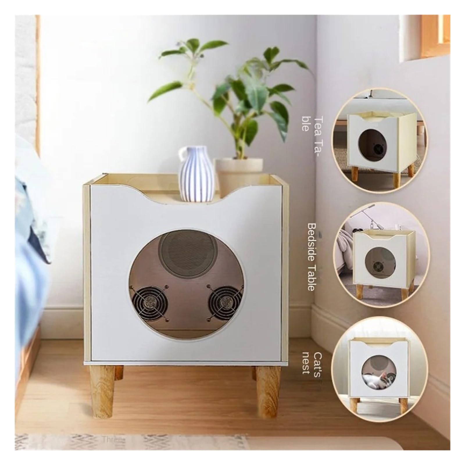 Asciugacapelli Professionale in Legno for La Toelettatura degli Animali Domestici, Completamente Automatico, Intelligente for Casa, Asciugatura Turbo, Forniture for Gatti Asciugatura Rapida