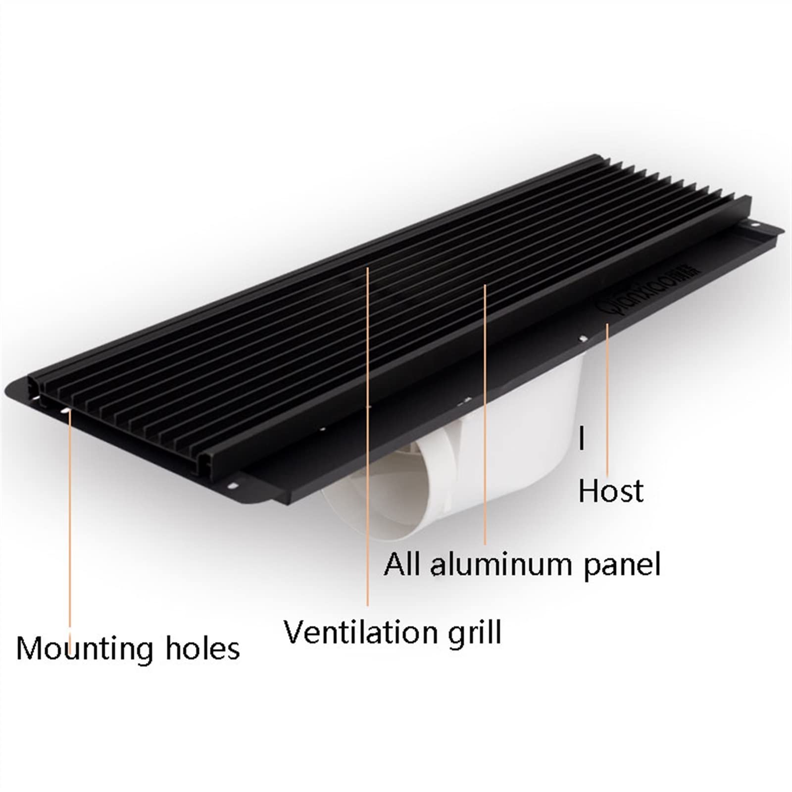 Ventilatore Di Scarico VONLIS Per Bagno E WC - &Oslash;100mm, Silenzioso 32dB, Con Valvola Antiriflusso