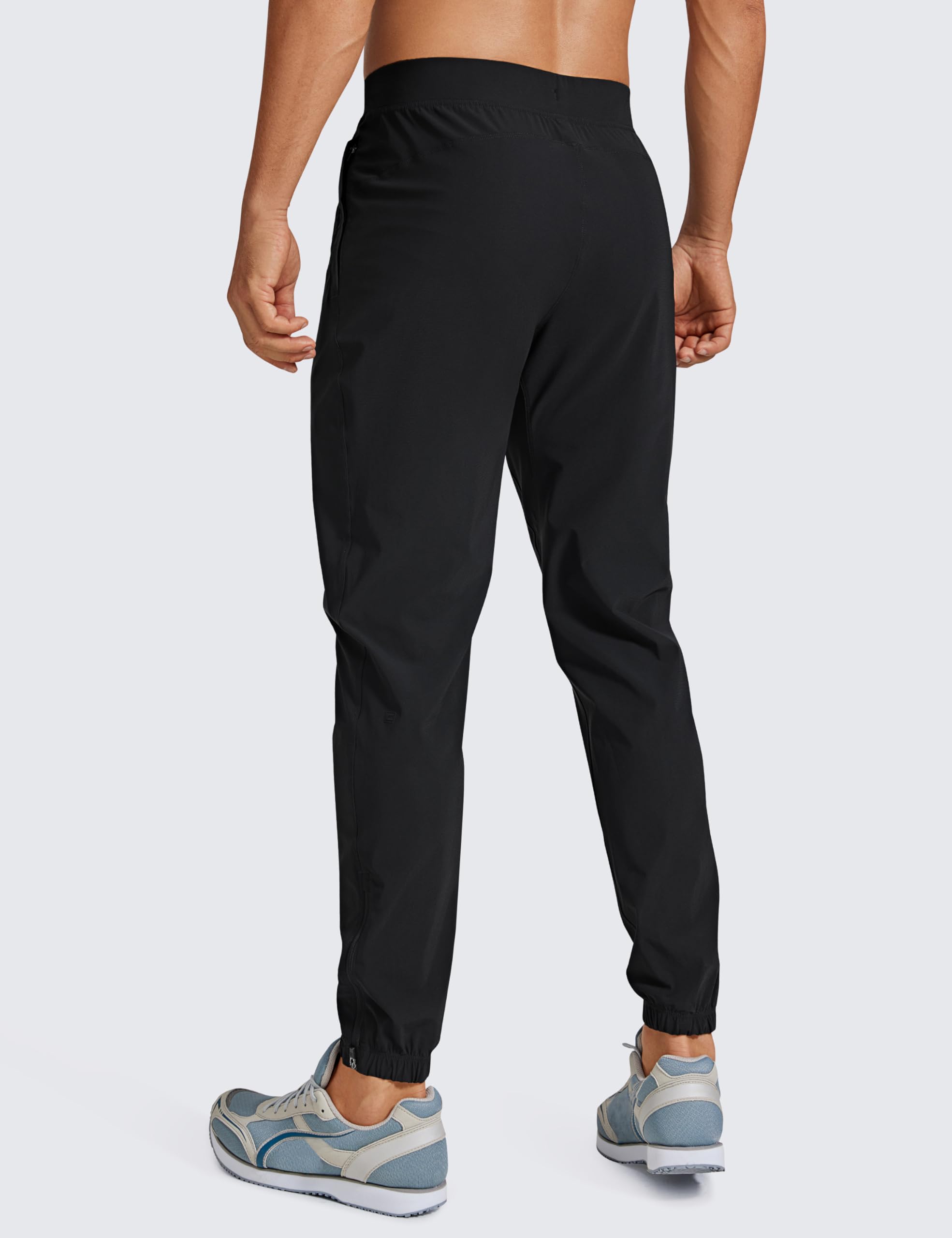 CRZ YOGA Pantaloni da Jogging Leggeri da Uomo - Pantaloni da Allenamento ad Asciugatura Rapida da 29" Pantaloni Sportivi da Palestra da Corsa con Tasche con Cerniera