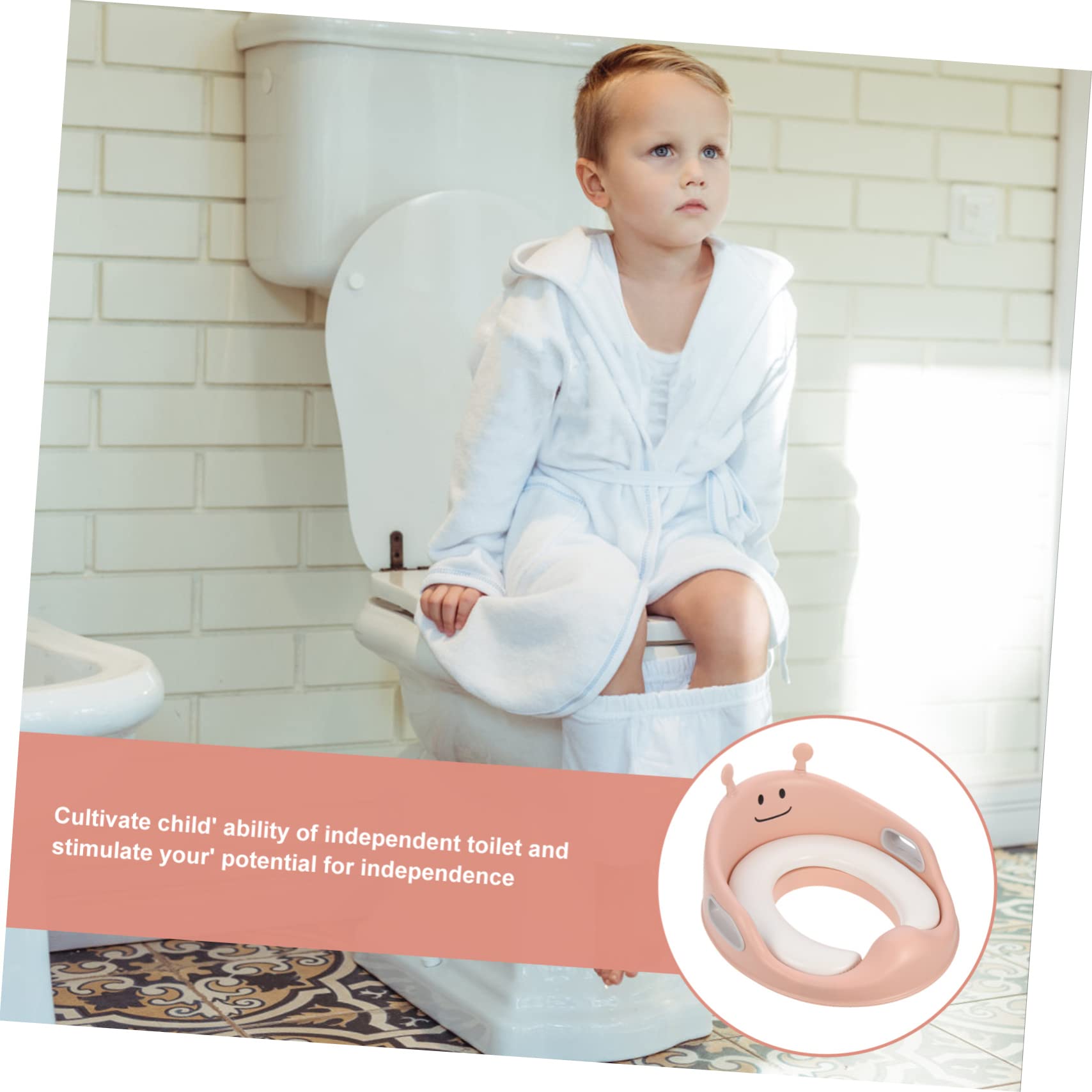 Baño Para Bebés Asiento De Entrenamiento Dibujos Animados y Asas Antideslizantes Reductor Sanitario Para Inodoro Para Casa y Aprendizaje De Ir Al Baño