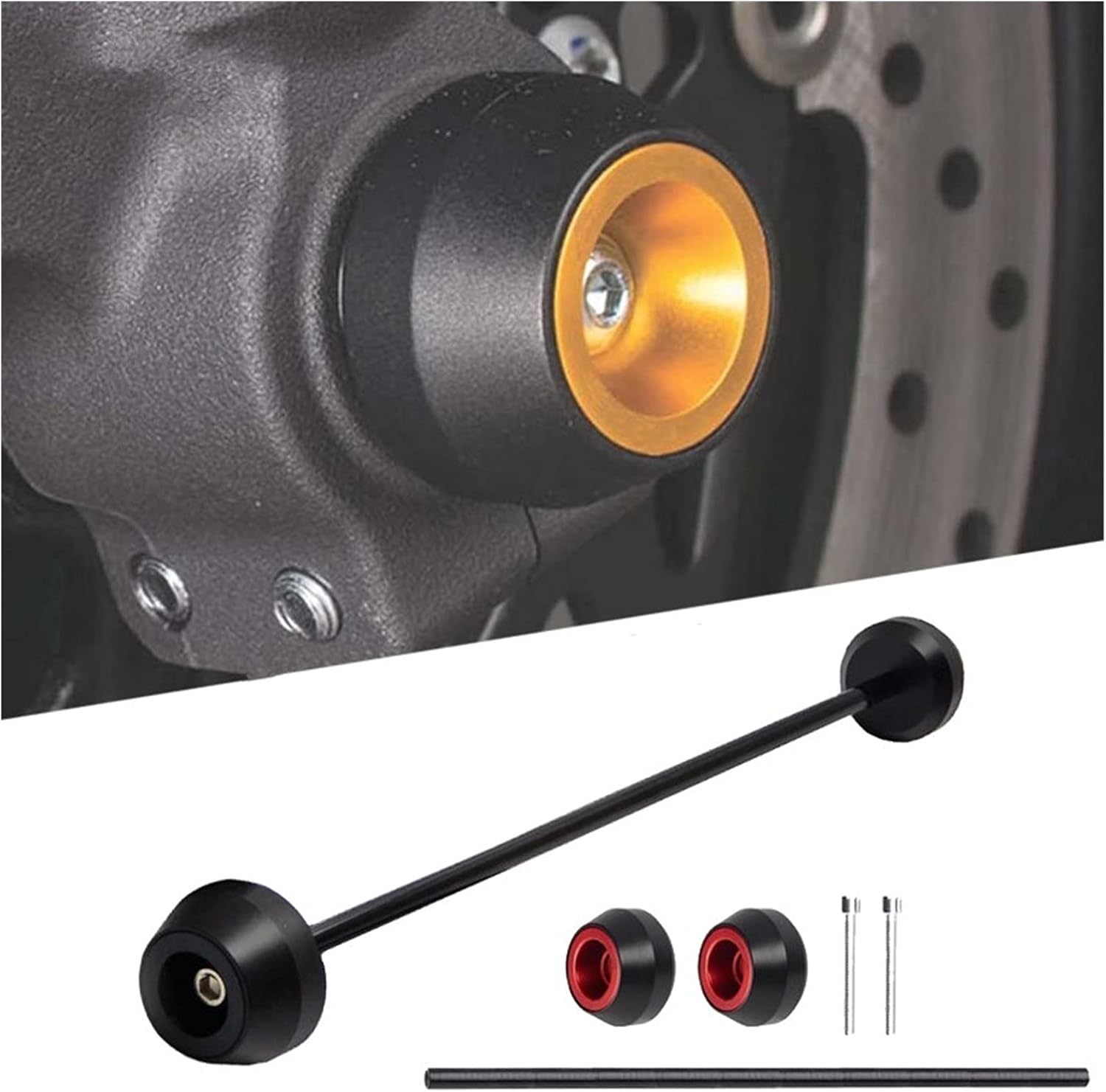 Motorcycle Accessories Motorcycle Modified CNC Front Wheel Axle Fork Protector Crash Sliders Cap Protection for Yamaha SCR950 SCR 950 2017-2019