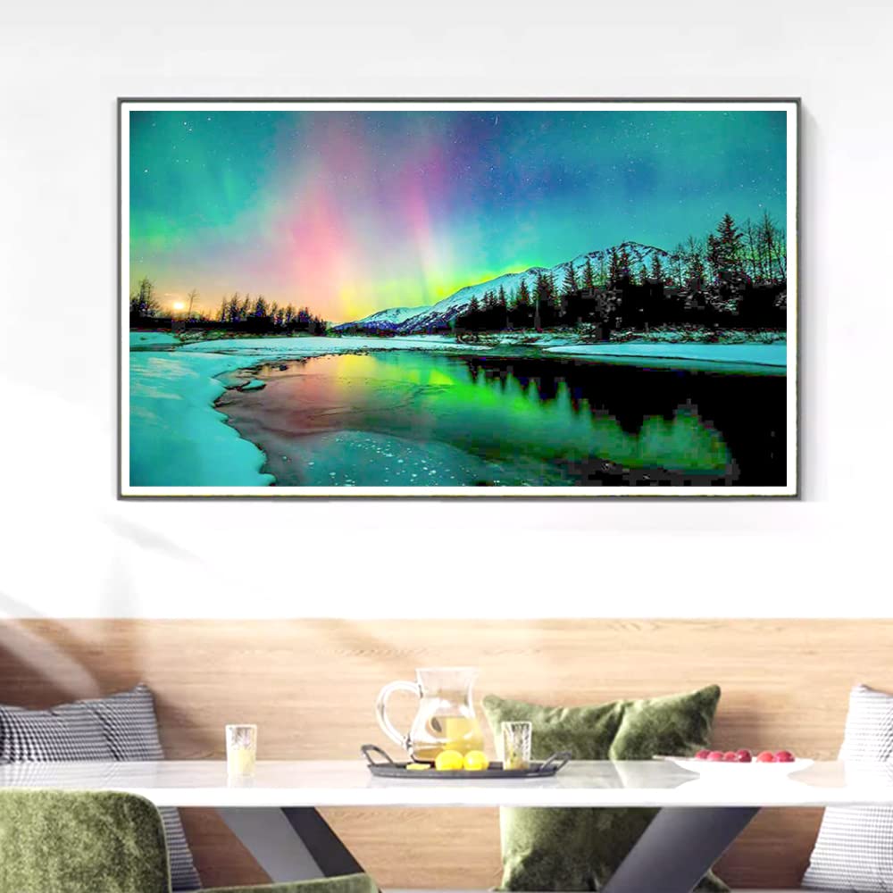 ODIWEN Pittura Diamante 5D Fai Da Te, Kit Punto Croce, Strass, Diamond Painting Completo, Kit per 5D (40x70 cm)