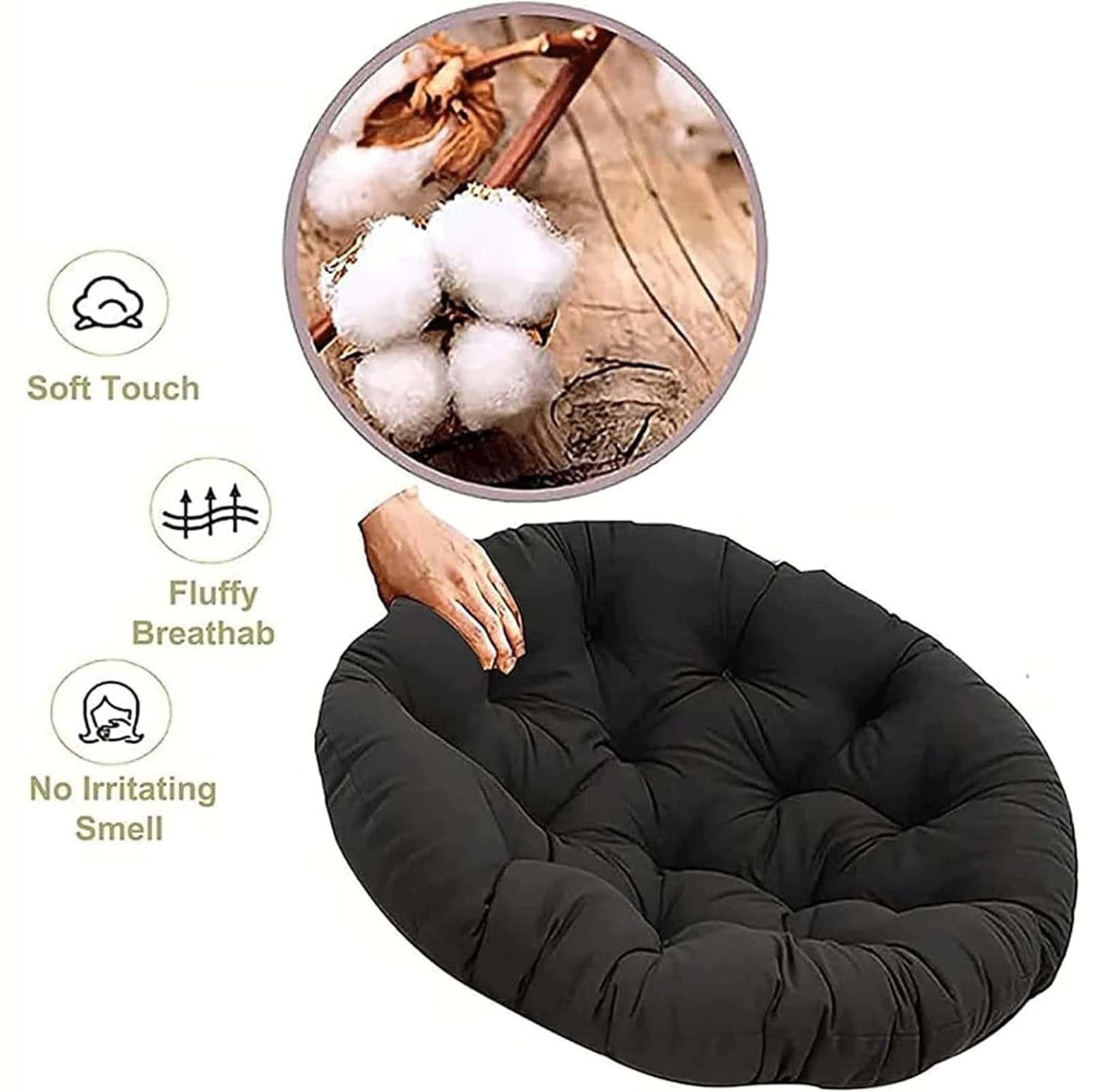 SitzkissenPapasan-Stuhlkissen, runde Schaukelkissen, Outdoor-Innenkissen, wasserdichtes Kissen zum Aufhängen von Eierstühlen, klappbares Gartensofa, rutschfestes Tatami-Kissen für drinnen und draußen,
