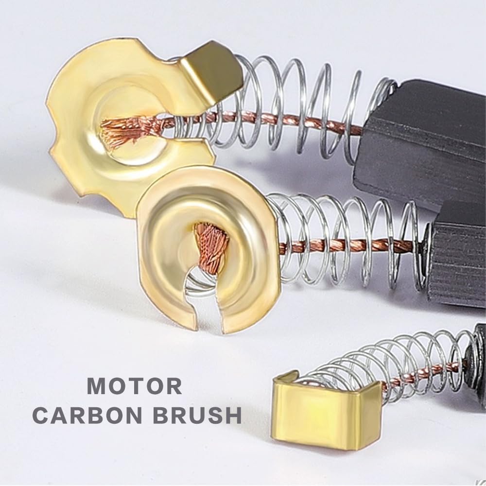 Spazzole di Carbone di Ricambio,20 PCS smerigliatrice angolare Spazzole Carbonio Motori Elettrici 6 * 10 * 16, Spazzole per Motori a Carbone per Trapano Elettrico Motore
