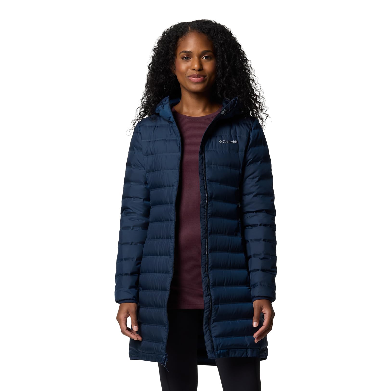 Columbia Damska kurtka puchowa Lake 22 Down Long Hooded z kapturem