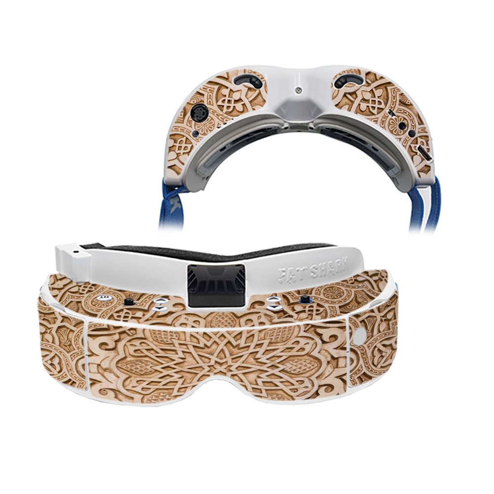 MightySkins Skin Compatible with Fat Shark Dominator V3 - Carved | Protective, Durable, and Unique Vinyl Decal wrap Cover | Easy to Apply, Remove, and Change Styles | Made in The USA