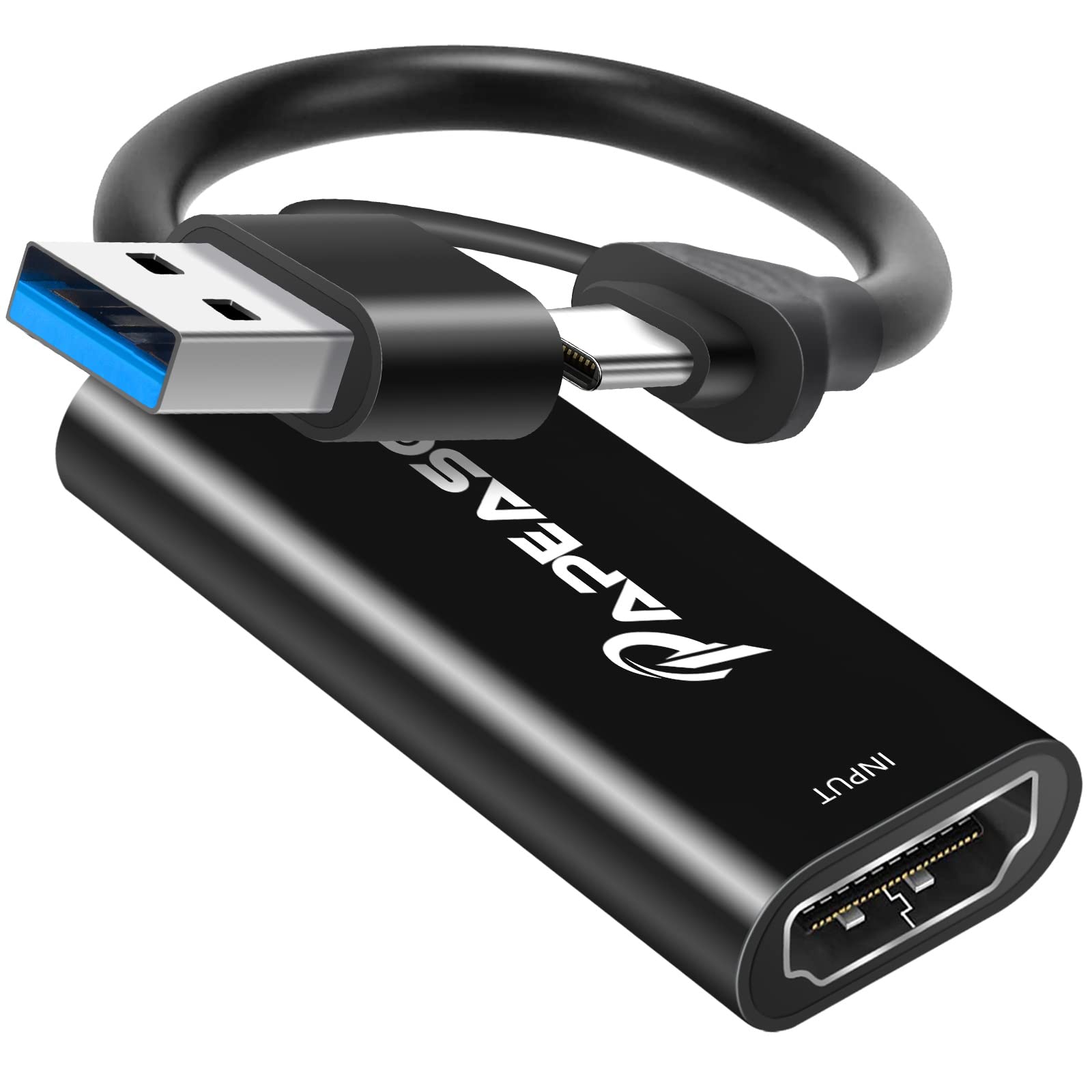Amazon.com: Papeaso Capture Card, Video Capture Card HDMI to USB/Type-C  1080P 60FPS Game Capture Card for Streaming, Teaching, Video conferencing or  Live Broadcasting : Everything Else