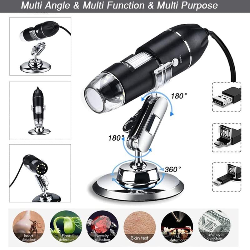 Lab Microscope Replacement Parts USB Digital Microscope 1000X Magnification Camera Handheld image 4
