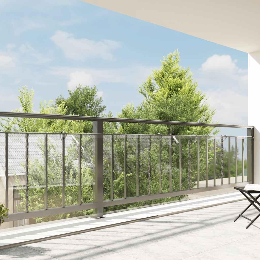 vidaXL Bâche Transparente avec œillets 1x10 m PVC