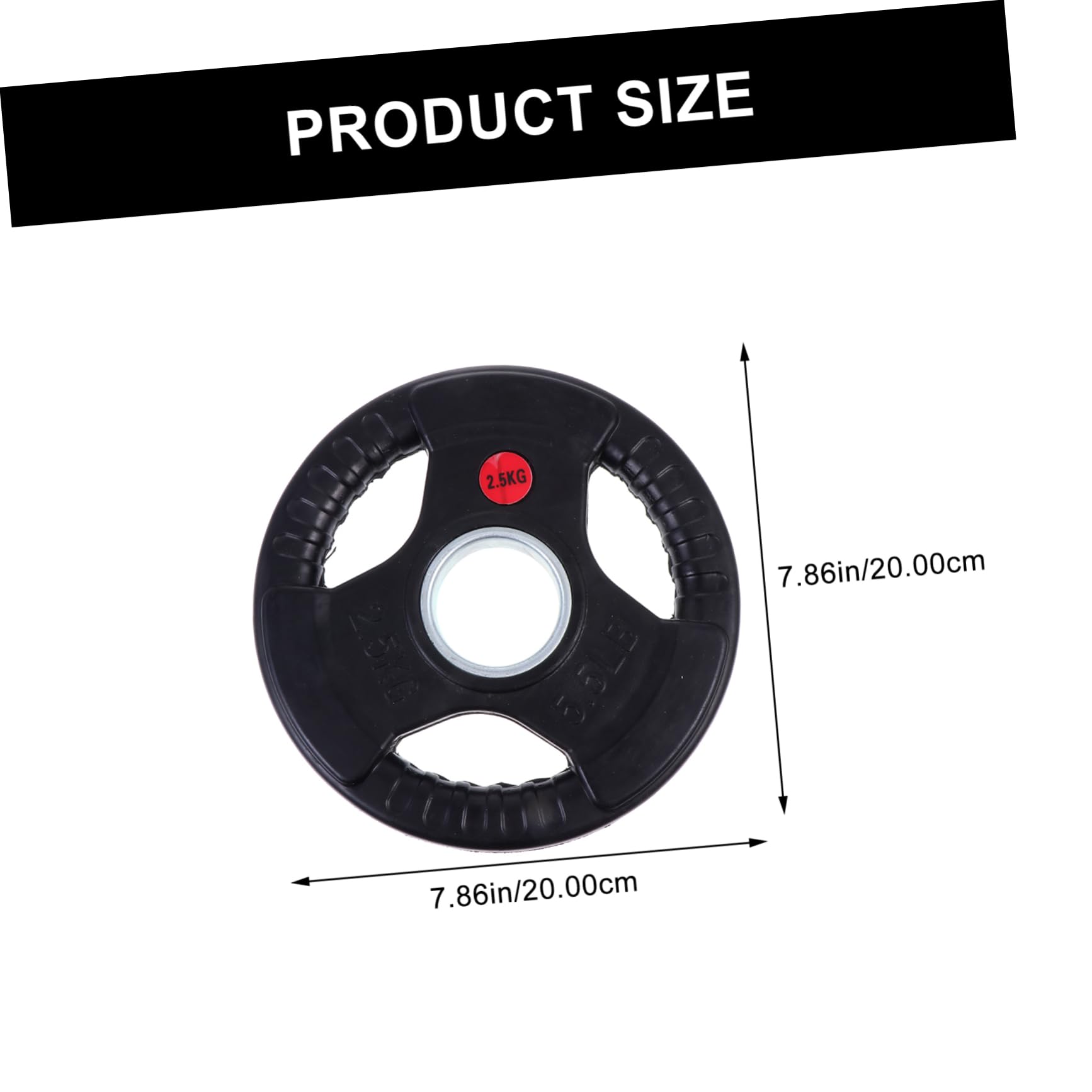 Yardwe Barbell Plates Small Holes Iron-wrapped Hand Weight Plates for Strength Training