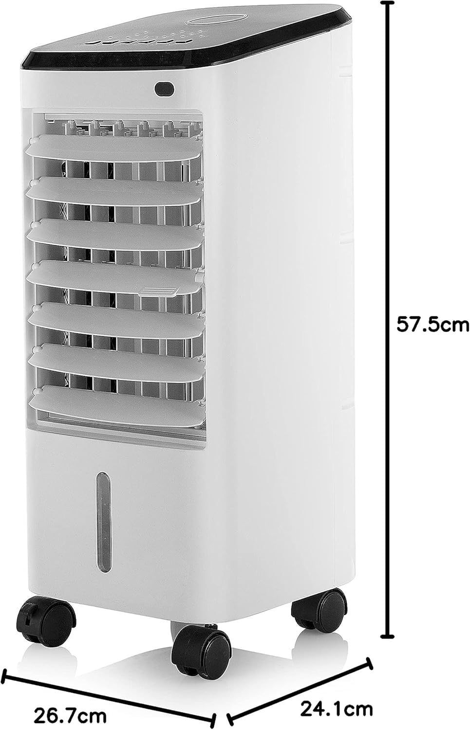Bastilipo - Climatizador evaporativo Formentor RC, control digital, mando a distancia, consumo 65W, deposito de 3.5L, temporizador.