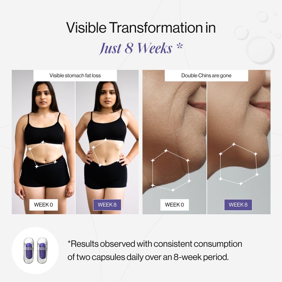 Beautywise Dual Action Body Shape | Weight Management | Helps Convert Fat into Energy Supplement for Men & Women (60 Capsules) - Image 5 thumbnail