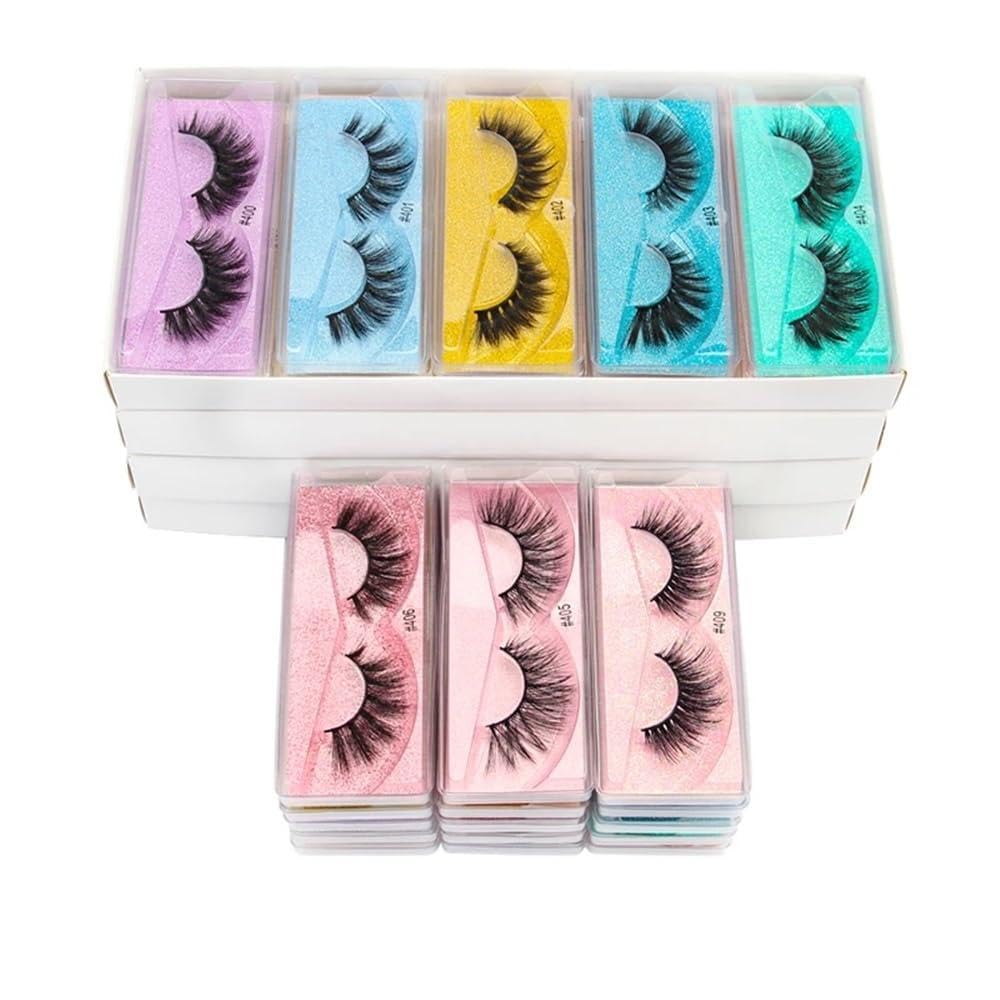 false eyelashes Lashes Eye Bulk 10-200 Pairs Mink Eyelashes Thick Fake Lashes Makeup Natural Long False Eyelashes In
