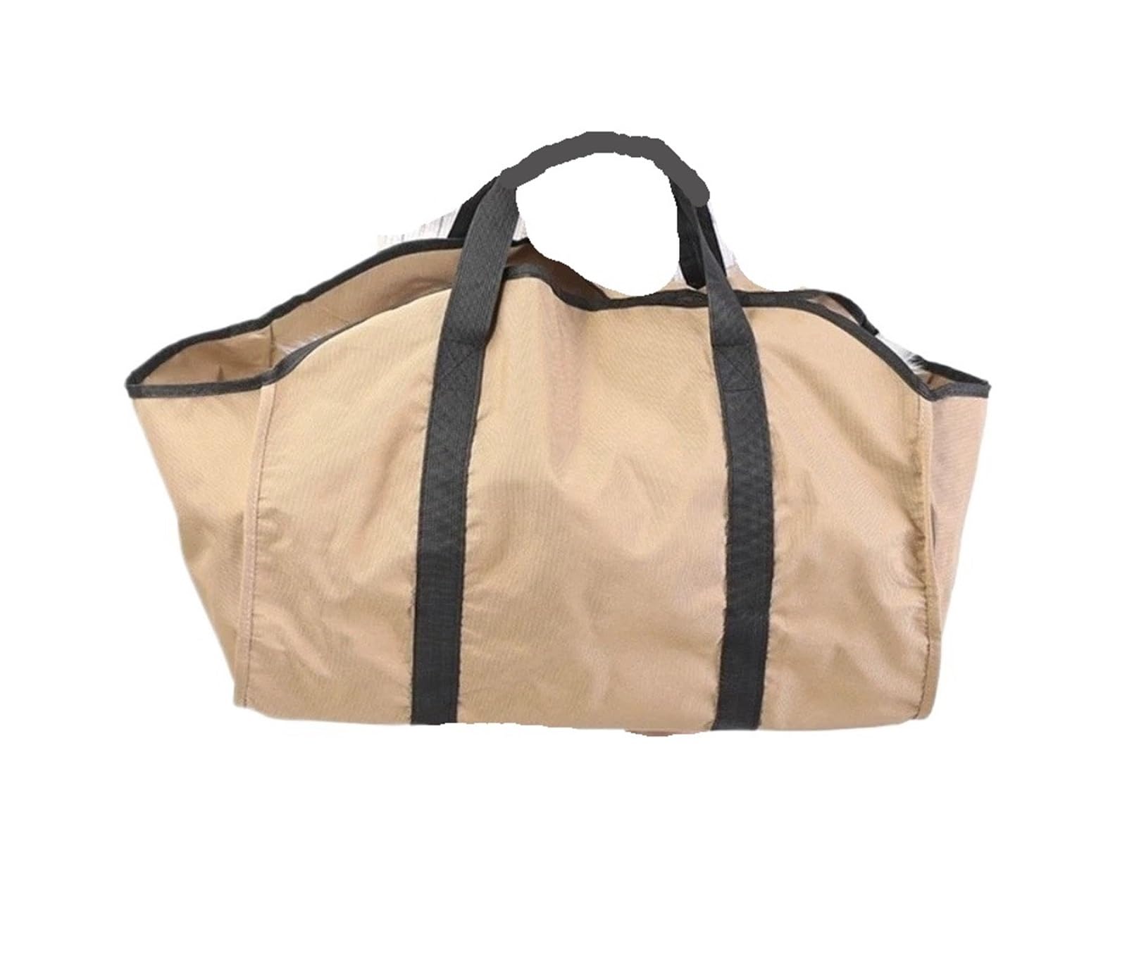 Heavy-Duty Firewood Carrier Bag With Sturdy Handles Oxford Cloth Log Tote Large Capacity Scratch For Wood(Khaki)