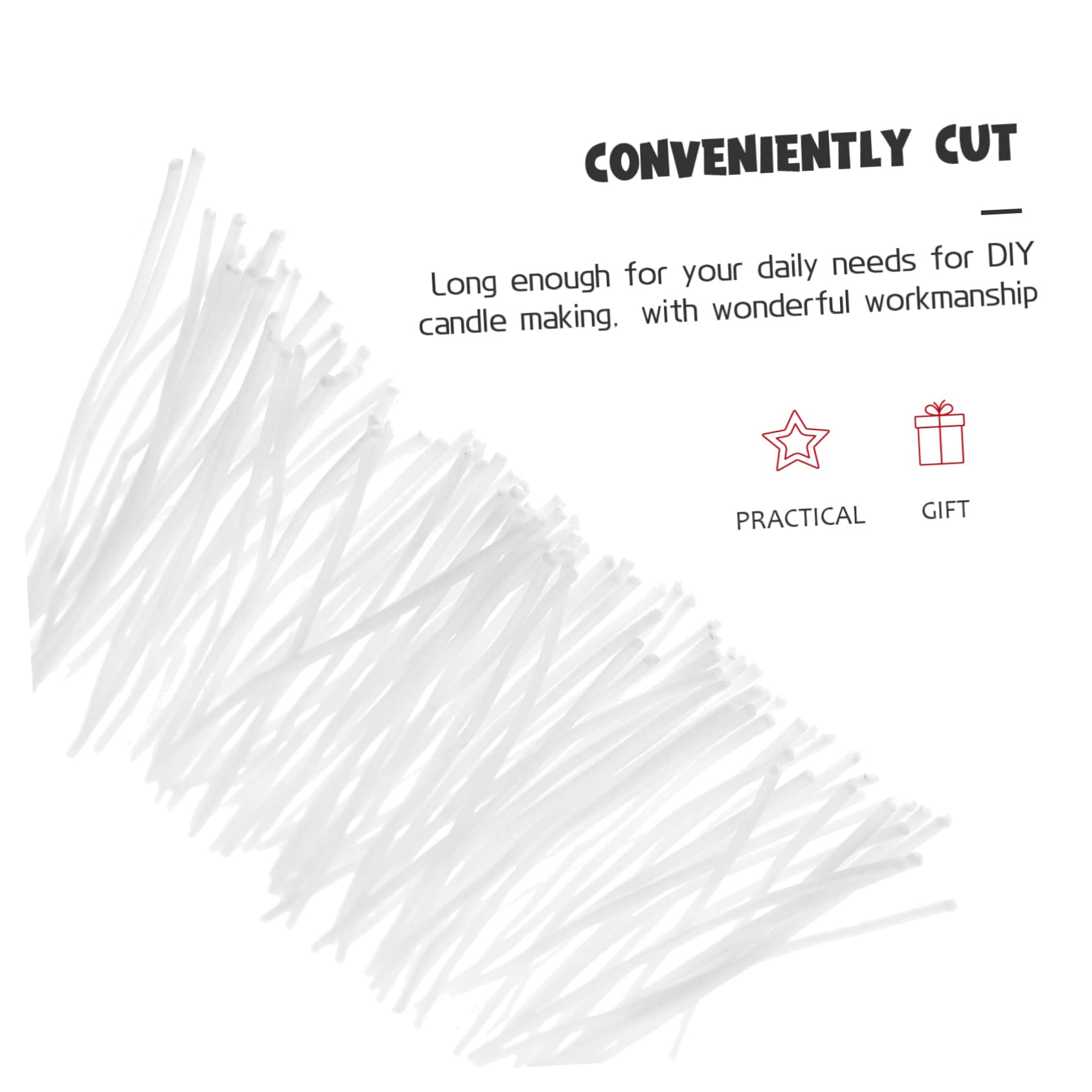 ARTIBETTER 3sets DIY Candle Wicking Kit Cotton Wicks for Candle Making Long Flat Wicks for Paraffin Beeswax Vegetable 100pcs*3