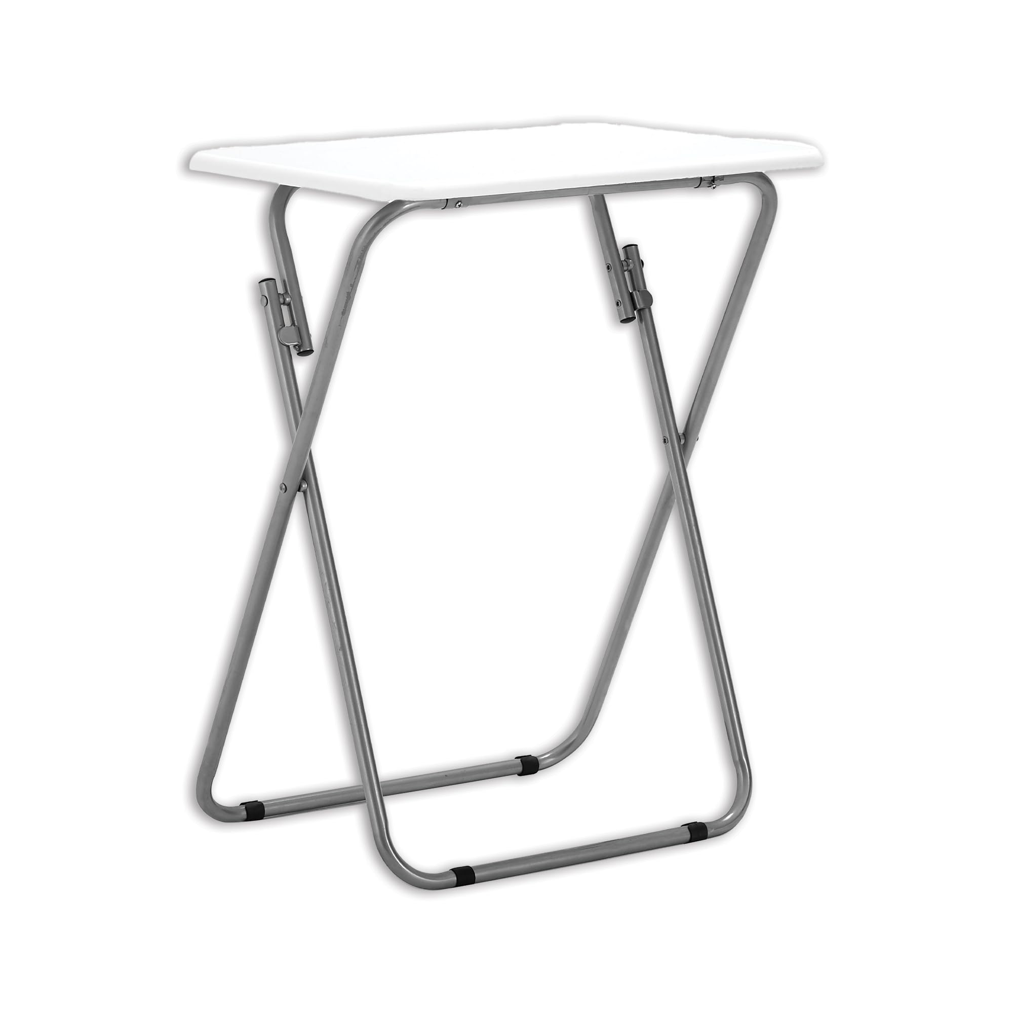 Premier Housewares Folding Camping Table - Foldable Outdoor Table for Drink Coffee - Lightweight Small Picnic Table for Camp - White Collapsible Kitchen Work Table-image-12
